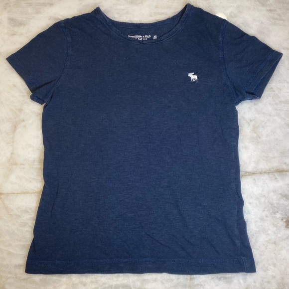 Navy Blue Soft A & F Tee - Picture 1 of 3